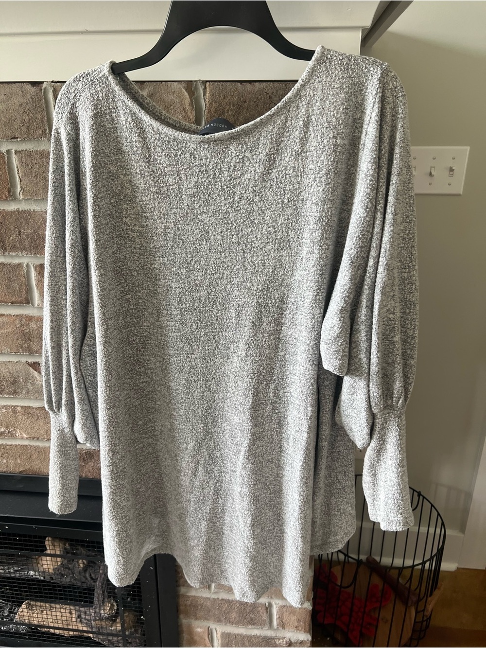 Light Gray Women’s Cozy Tunic Top - Picture 4 of 4